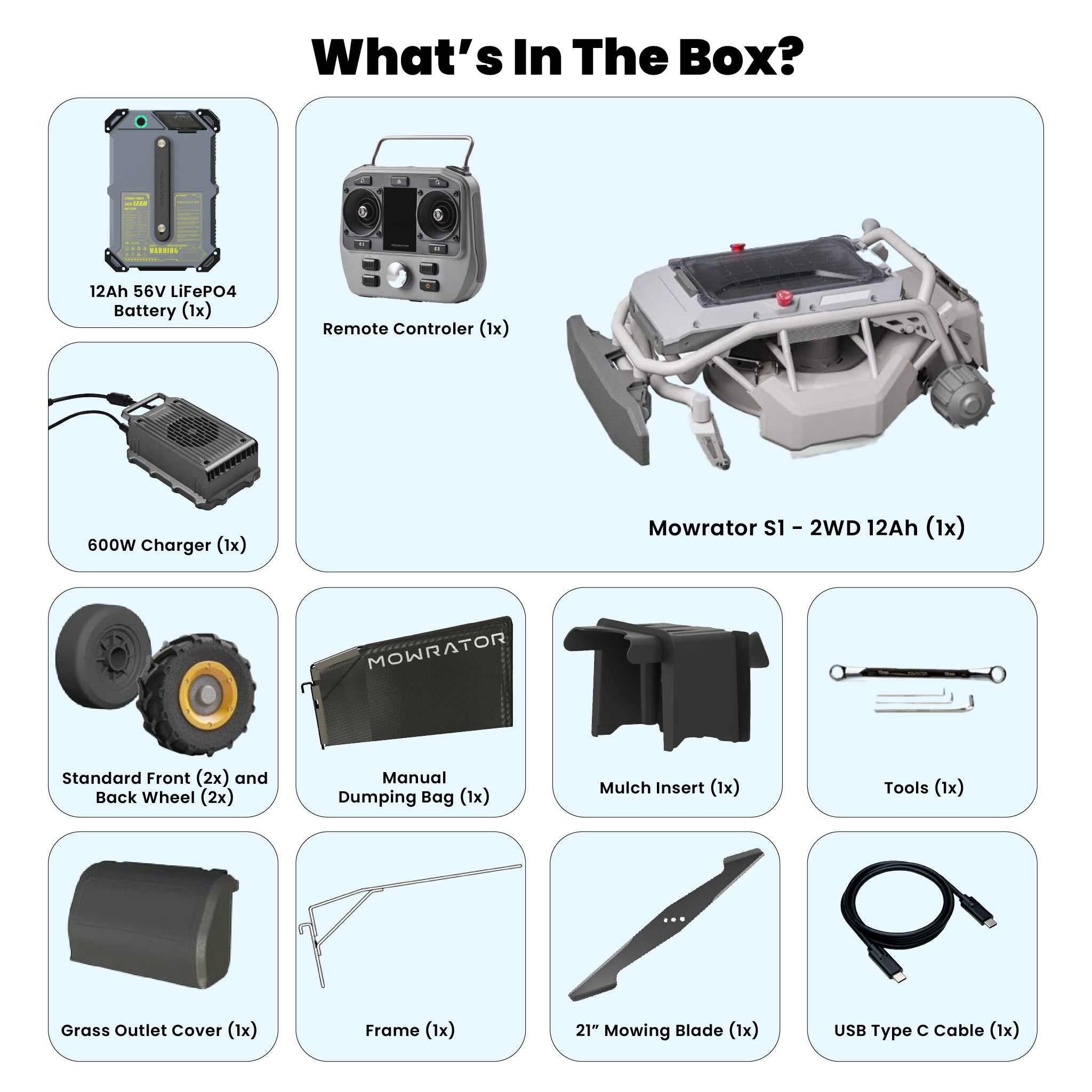 Mowrator S1 - 2WD 12Ah