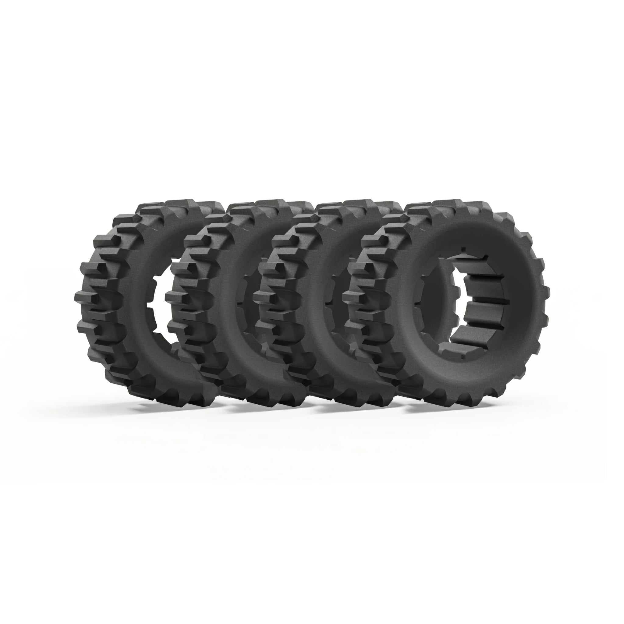 2 Pairs of Mowrator Wide Wheels - for 85% slope