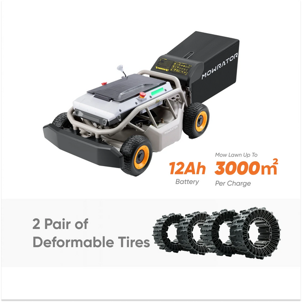 Mowrator S1 – 4WD 12Ah (mit verformbaren Reifen)