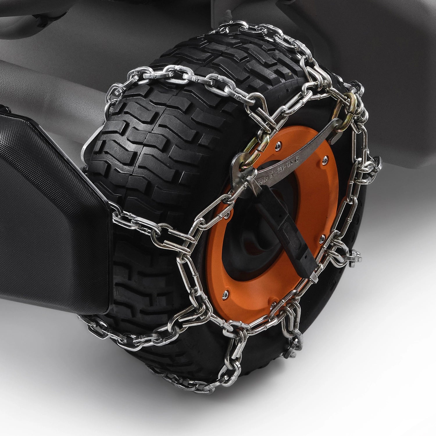 Pair of D Profile Wheel Chains for Mowrator S1