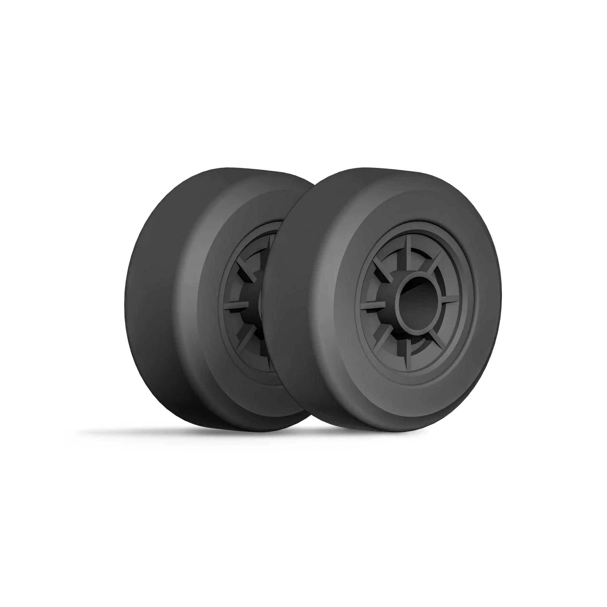 Pair of Front Wheels Replacement Kit for Mowrator S1 2WD (Universal Wheel)