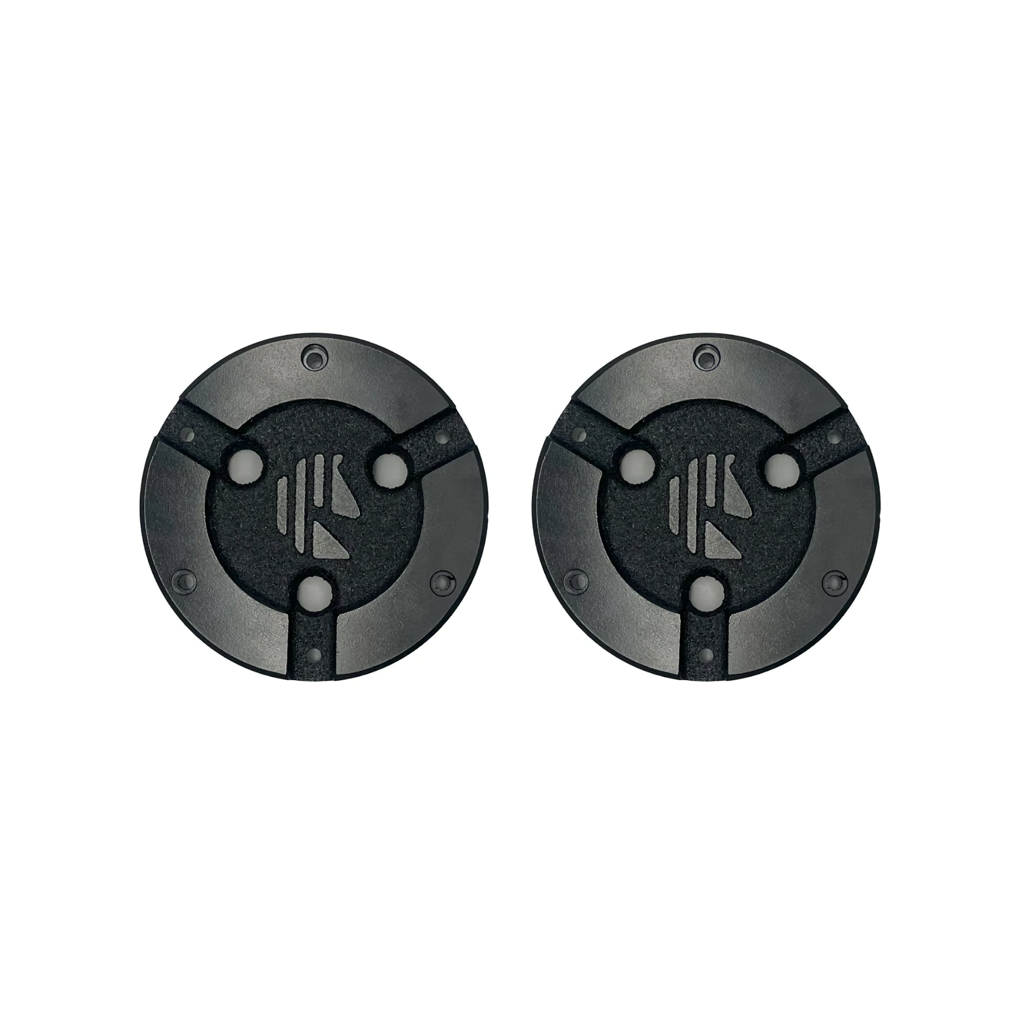 Pair of Metal Hubcaps (Mowrator S1 2WD Optional Upgrade)